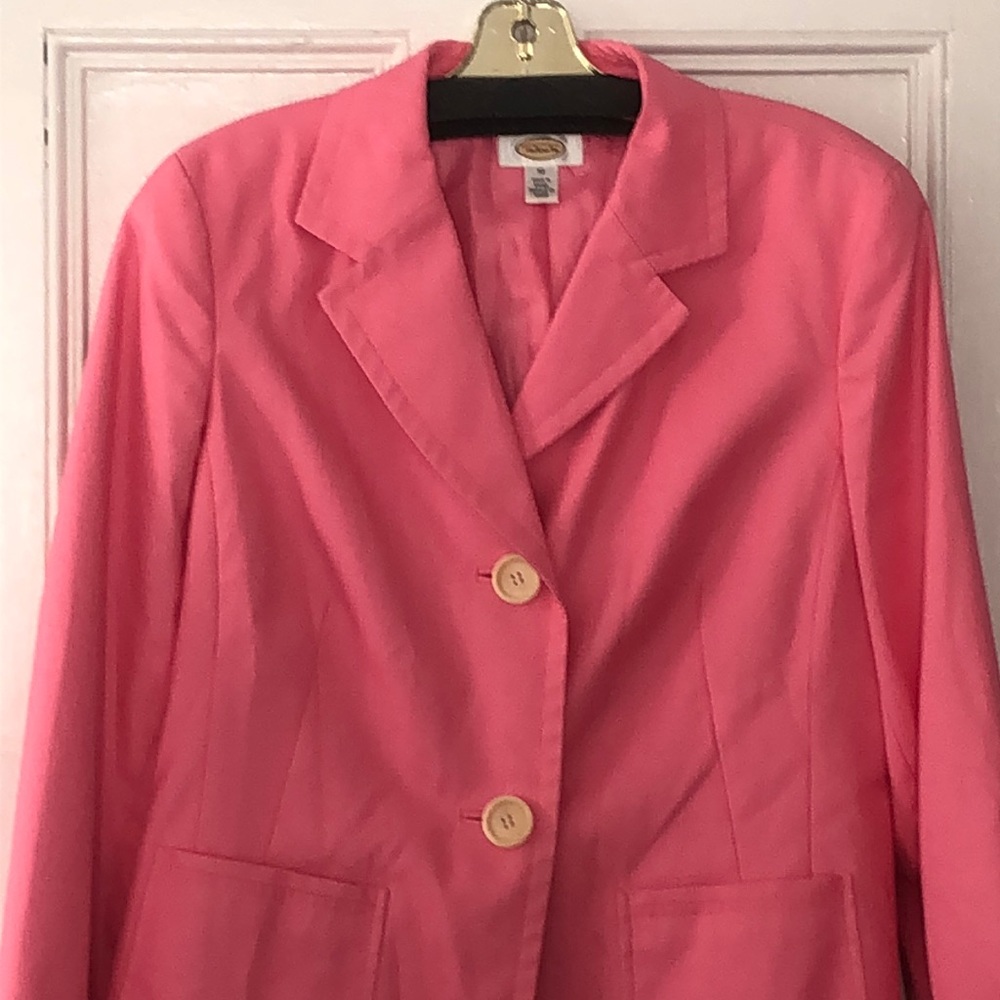 Hot pink blazer -get ready for spring- it’s definitely a bright pink!